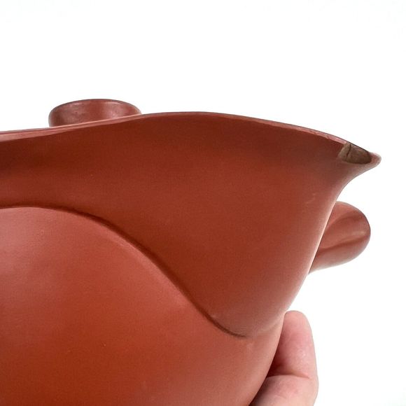 Japanese Tokoname Kyusu Handled Teapot Red Clay (Shuedi) Green Tea 4 oz 118 ml - Picture 10 of 11